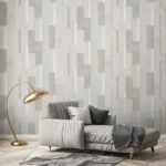Grey Gold Lines Wallpaper