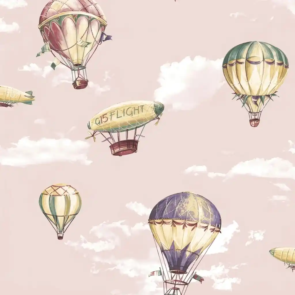 Hot Air Balloon & Airship Kids Wallpaper 3